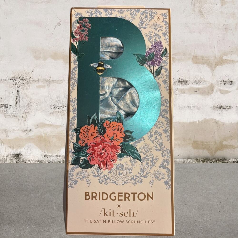 Kitsch Bridgerton x Kitsch Satin Pillow Scrunchies NIB